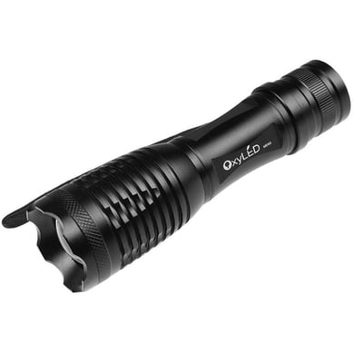 OxyLED 800Lm CREE T6 LED Flashlight w/ Rechargeable Batteries, AC Charger - $15.99 + Free S/H over $35 (Free S/H over $25)