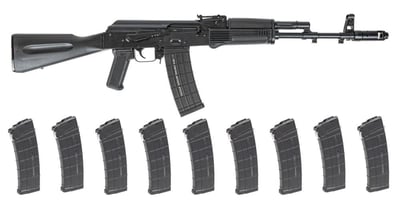 PSA AK-101 Classic Polymer Rifle w/ Toolcraft Trunnion, Bolt, Carrier, and 10 Magazines - $799.99