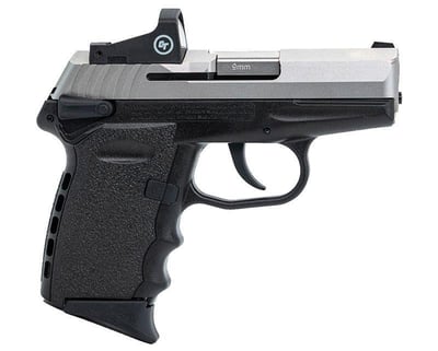SCCY CPX-1RD 9mm Pistol, Black/Stainless - CPX-1TTRD - $229.99