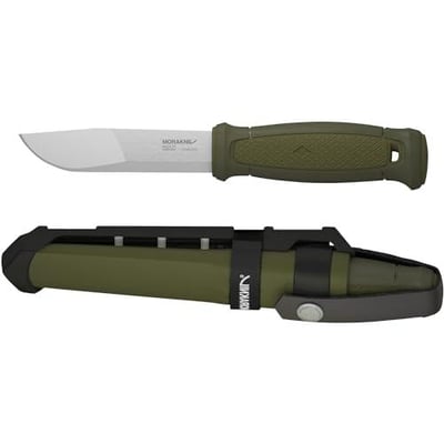 Morakniv Kansbol Stainless Steel Fixed-Blade Survival Knife With Multi-Mount Sheath, Military Green, 4.3" - $49.5 + FREE Shipping