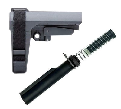 SB Tactical SBA3 Adjustable Pistol Brace + TS Buffer Tube Kit - Gray - $84.96 after code: WASHINGTON 