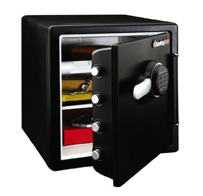SentrySafe Fireproof and Waterproof Steel Home Safe with Keypad, Interior Lighting and Shelves, 1.23 Cubic Feet, 17.8 x 16.3 x 19.3 Inches - $223.16 with 10% off code + FREE Shipping