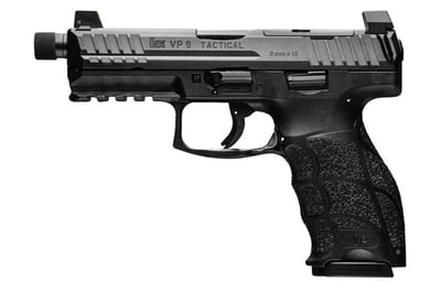 HK VP9 Tactical 9mm 4.7" 17rd Optic Ready Pistol, Threaded, 2 Magazines - $999.99 