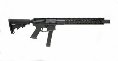 Brigade MFG BM-9 Forged Aluminum AR Rifle Graphite Black 9mm 16" Barrel 15" U-LOC Rail Faux Can Accepts Glock Mags - $681.99