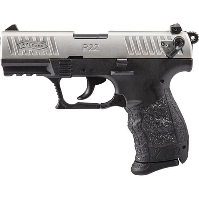 Walther P22 Q .22lr Pistol, Black/Stainless - 5120725 - $229.99