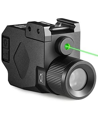40%OFF-PINTY Tactical Pistol Light with Green Laser, Zoomable Gun Light with Magnetic Charging, Compact Handgun Light Laser Flashlight Combo - $21.59 (Free S/H over $25)