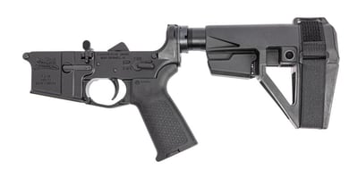 PSA PA15 MOE Complete Lower w/ SBA5 Brace, Black - $189.99