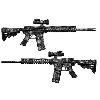 GunSkins AR-15/M4 Rifle Skin Camouflage Wrap Kit (Reaper BlackTM) - $49.99 + $7 shipping (Free S/H over $25)