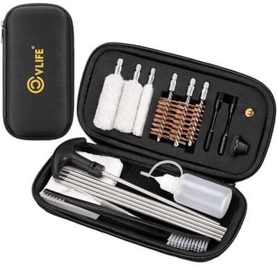 35% off CVLIFE Shotgun Cleaning Kit for 12 Gauge, 20 Gauge, 410 Gauge– Gun Cleaning Kit with Bronze Bore Brushes, Cotton Mops, Cleaning Patches, Picks and Portable Case w/code HLUI3Q4L  + FREE Shipping