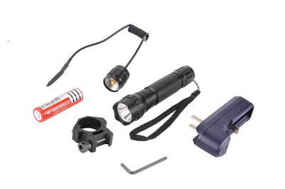 Tactical Flashlight with Single Ring and Press Switch - $9.74 shippe (Free S/H over $25)