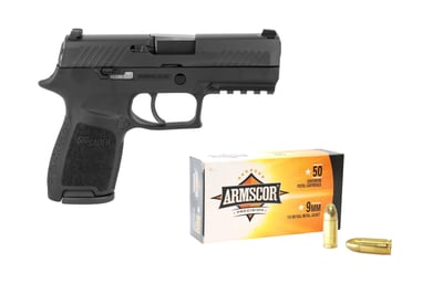 SIG Sauer P320 3.9" 9mm Compact Pistol w/ Contrast Sights + 1000 rounds of Armscor 9mm - $699.99  ($8.99 Flat Rate Shipping)