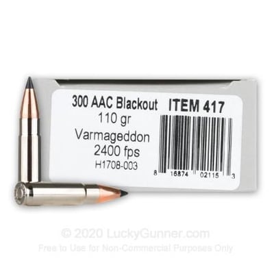 Underwood 300 AAC Blackout 110 Grain Polymer Tip 20 Rounds - $18.00 
