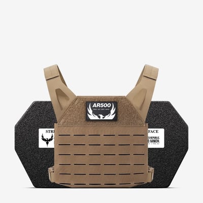 AR Freeman Plate Carrier with Armor Package COY/BLK - $140 after code: KING 