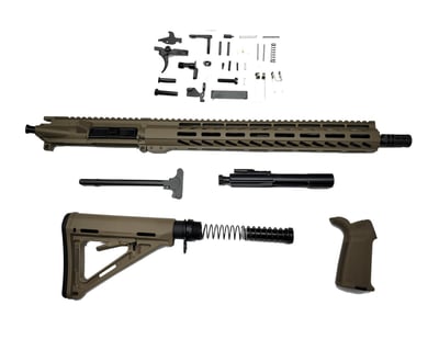 Defender II 5.56 16" AR15 Upper Cerakote FDE with Magpul Stock and Pistol Grip Free Shipping - $399.99