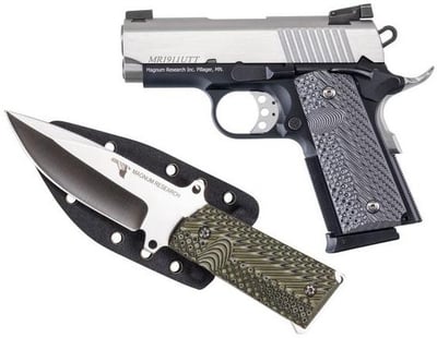 Magnum Research Undercover Black / Stainless .45 ACP 3" Barrel 6-Rounds w/ Knife - $1020.99 (Add To Cart) 