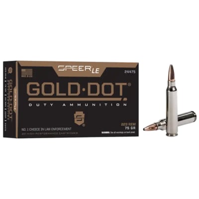 Speer Gold Dot 223 Remington 75 Grain Soft Point 500 Rounds - $514.99 (Free S/H)