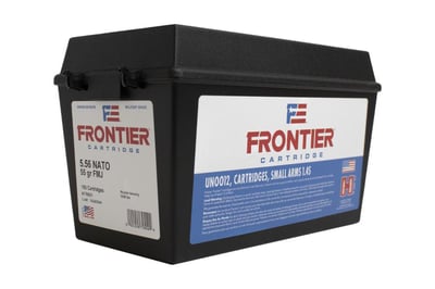 Hornady 5.56mm NATO 55 gr FMJ Frontier 150 Rounds in Ammo Can - $66.99 (Free S/H on Firearms)