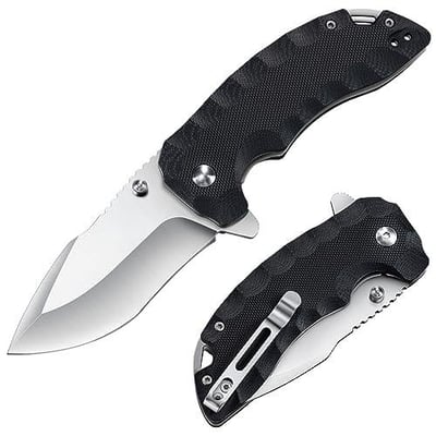 KEXMO Pocket Folding Knife - 2.99'' 8Cr14MoV Blade G10 Handle with Clip - $11.29 w/code "Y6NTR636" + $4 off Prime discount (Free S/H over $25)