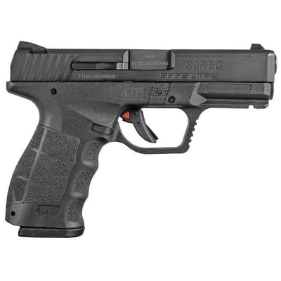 SAR USA SAR9 C 9mm 4" 15+1rds, Black - SAR9CBL - $189.99 