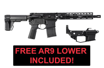 (BLEM) FoldAR 10.5″ Compact Weapon – .300 AAC Blackout – Black + FREE AR9 Lower - $1400