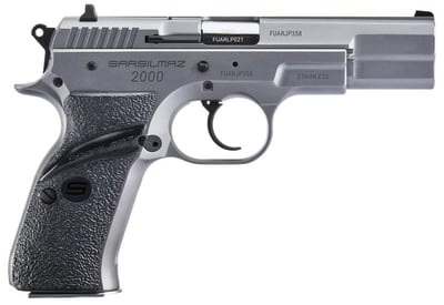 SAR USA 2000ST Pistol Stainless Steel 9mm 4.5" Barrel 17-Rounds - $349.99 ($19.99 S/H on Firearms / $15.99 Flat Rate S/H on ammo)