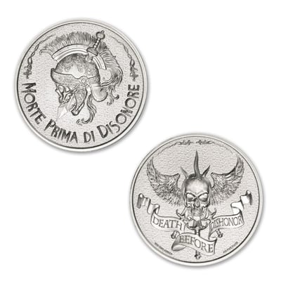 2 oz Morte Prima Di Disonore Silver Round - $66.30 (Free S/H over $99)
