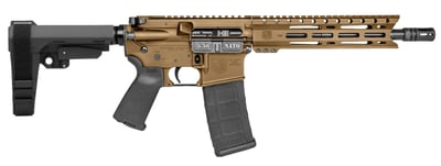 Diamondback DB15 5.56 NATO 10" 30rd Semi-Auto AR-15 Pistol, SBA3 Brace, Bronze - $599.99 (S/H $19.99 Firearms, $9.99 Accessories)