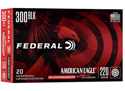 Federal AE SuPower Pointressor 300 AAC Blackout 220 GR OTM 20 Rounds - $24.55