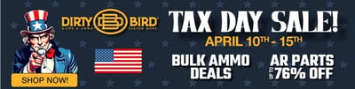 Tax Day SALE @ Dirty Bird Industries 