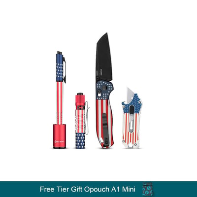 Olight Stars & Stripes Megapack - $142.32 + FREE Opouch A1 Mini (auto added to cart) (Free S/H over $49)