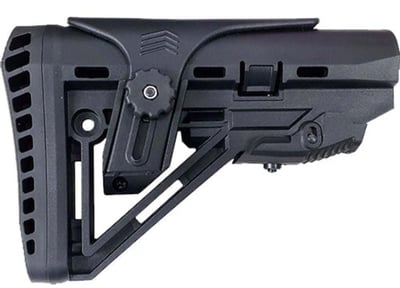 DMA Inc. XTS AR-15 Mil-Spec Carbine Stock w/ Cheek Rest, black - $28.99 