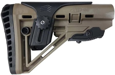 DMA Inc. XTS AR-15 Mil-Spec Carbine Stock w/ Cheek Rest, FDE - $30.99 