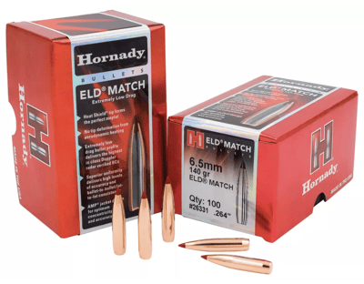 Hornady ELD-Match Rifle Bullets - 6.5mm - 123 gr. - 100 Rounds - $44.99 (Free S/H over $50)