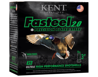 Kent Fasteel 2.0 Precision Plated Steel Shotgun Shells 12 Gauge 3'' 250 Rounds - $154.99 (Free S/H over $50)