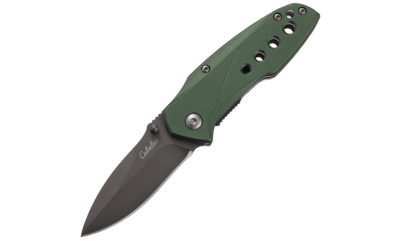 Cabela's Small Folding Knife - 3'' Titanium-coated 420 steel blade - various colors - $7 w/free ship to store (Free Shipping over $50)