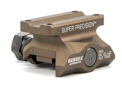 Geissele Super Precision Trijicon MRO Optic Mount Absolute Co-Witness Aluminum Desert Dirt - $79.95 