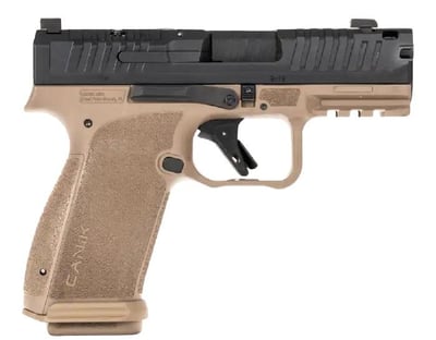 Canik Mete MC9 Prime 9mm 17rd 3.64" FDE Cerakote Steel Optic Ready/Serrated Slide - $499.49 (Email for price) 
