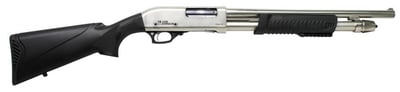Iver Johnson Arms PAS12 PAS Black Satin Pump 12 Gauge 18.50" 3" 4+1 Black Fixed Synthetic Stock - $225.85