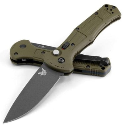 Benchmade Claymore Automatic 3.6" Plain Edge Cobalt Black Finish CPM-D2 Blade - $175.99 (use the Grab a Quote option to get this price) ($9.99 S/H on Firearms / $12.99 Flat Rate S/H on ammo)