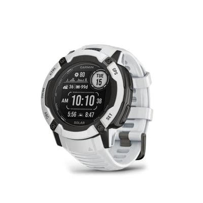 Garmin Instinct 2X Solar, Rugged GPS Smartwatch, Built-in Flashlight, Solar Charging Capability, Multi-Band GNSS, Whitestone - $289.95 + FREE Shipping