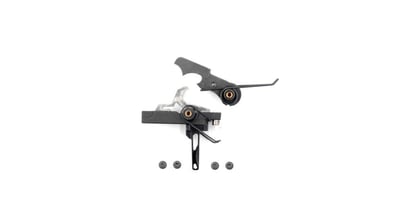 Airborne Arms Geronimo Trigger System, Straight Talon, AR-9/ AR-10/ AR-15, 3-4 lb Pull Weights, Ambidextrous, Flat, Black, Small - $142.45 w/code "GUNDEALS" (Free S/H over $49 + Get 2% back from your order in OP Bucks)