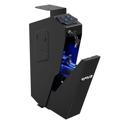 RPNB Mounted Firearm Gun Safe with Auto Open Lid 4-Digit PIN Keypad Lock Handgun Safe - $59.99 + FREE Shipping