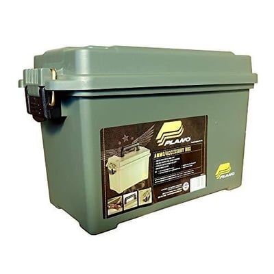 Plano Shot Shell Box, OD Green, Small Plastic Ammo Storage