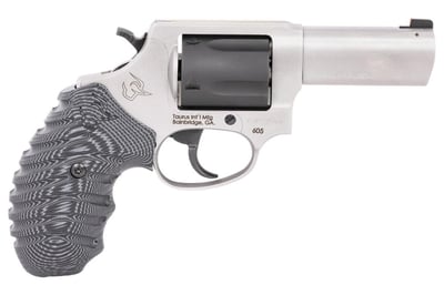 Taurus Defender 605 357 Mag Stainless Revolver with Black/Gray VZ Grips 3" Barrel 5 Rnd - $391.99 (Free S/H on Firearms)