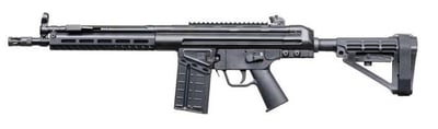 PTR PDWR 12.5" Barrel, M-LOK Handguard, SB Tactical Brace, 308 Win (7.62x51mm) Black - $1625 (Free S/H)