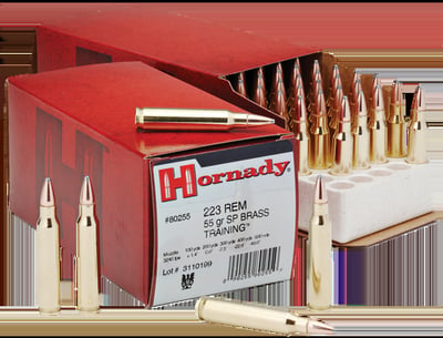SALE Hornady 80255 223 Rem Rifle Ammo 55gr 50 Rounds 090255802559-No Sales Tax, No Credit Card Fees, Flat rate shipping up to 100 lbs- - $22.81