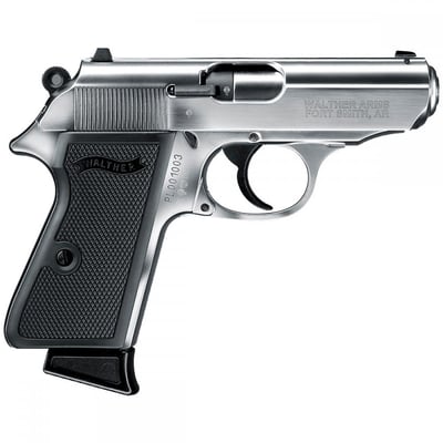 Walther PPK/S 22 Long Rifle 3.3in Nickel Pistol - 10+1 Rounds - $329.99