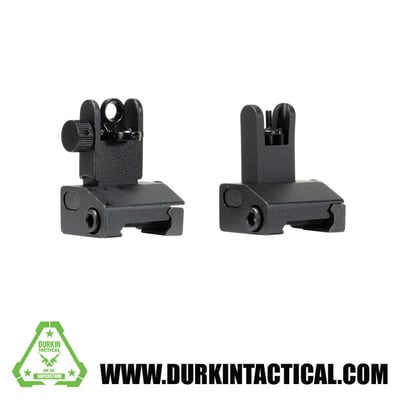 Flip Up Iron Sights/ Spring-Loaded – Black - $24.99 (BUY ONE GET ONE FREE with coupon code "BOGOFLIPUPS") 