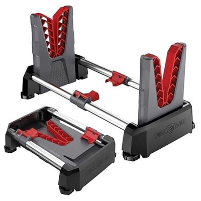 Real Avid Speed Stand Collapsible Design, Adjustable 10" - 16" Stand for Cleaning & Maintenance Compact, Portable Range Stand Lightweight Vise Perfect for Hunting Rifles & Shotguns,Red - $43.99 + FREE Shipping