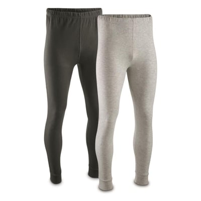 U.S. Municipal Surplus Lightweight Base Layer Bottoms, 2 Pack, New - $4.10 (Buyer’s Club price shown - all club orders over $49 ship FREE)